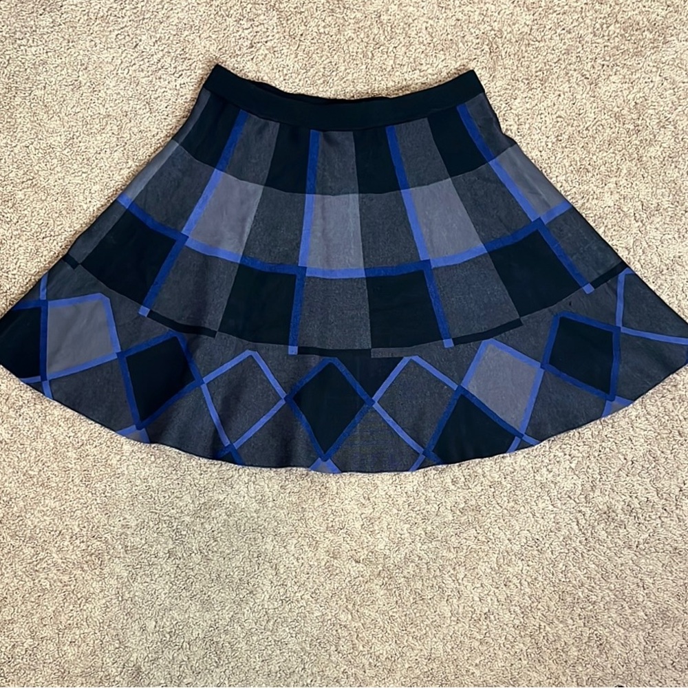 Stylish Black and Blue Women's Skirt